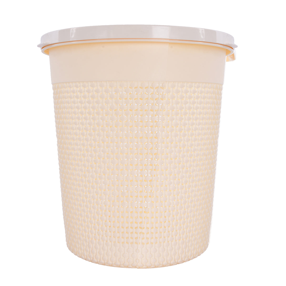 Round trash can - Beige