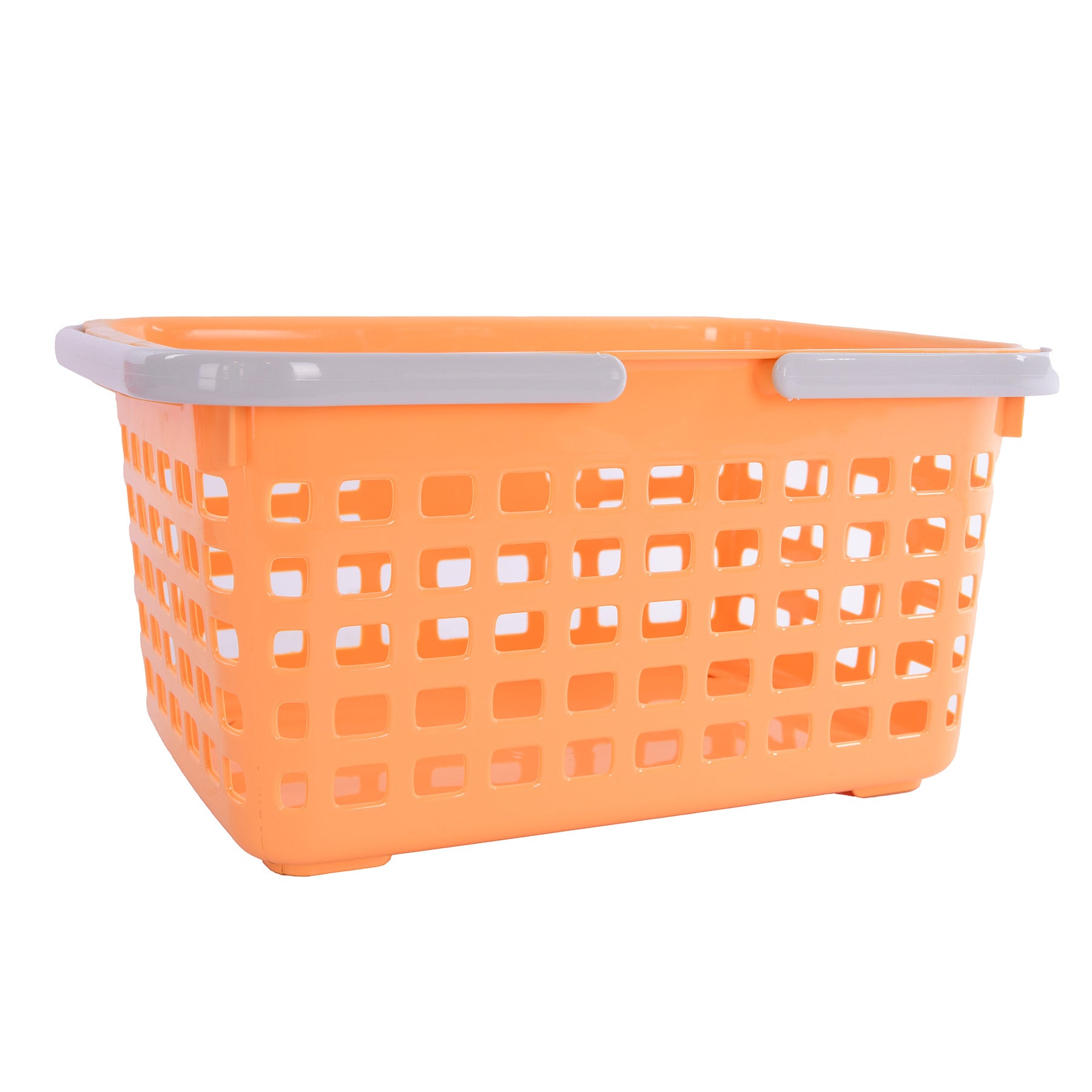 Basket with handles - yellow