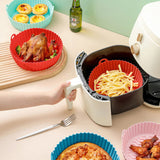 Silicone air fryer liner - blue