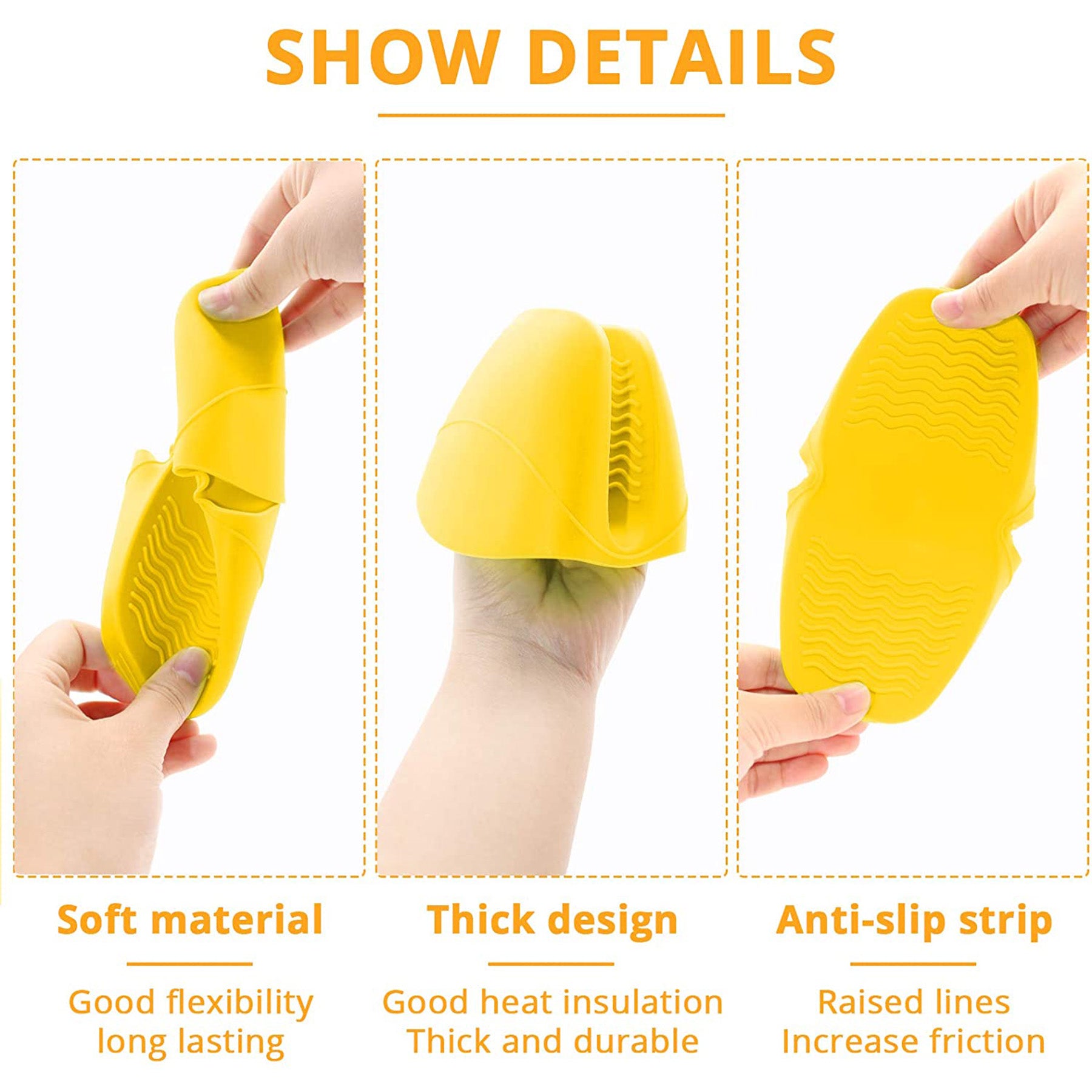 Silicone Insulated Mini Glove - yellow