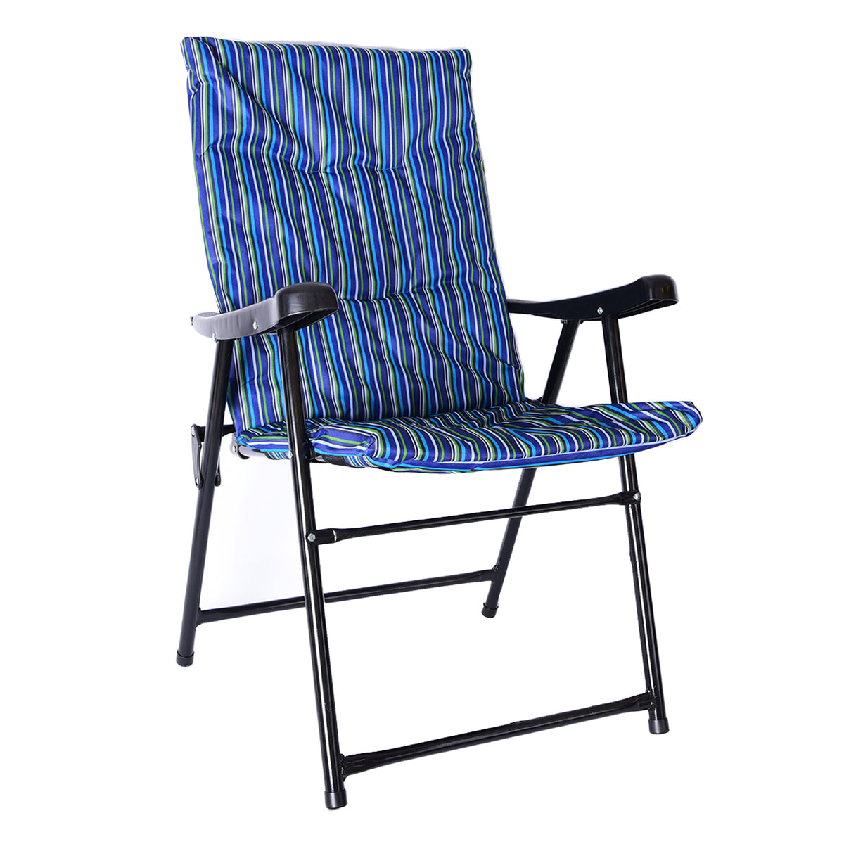 Foldable chair - White & Blue Color