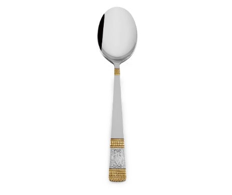 Dinner Spoon 6 PCS Set - Silver & Gold