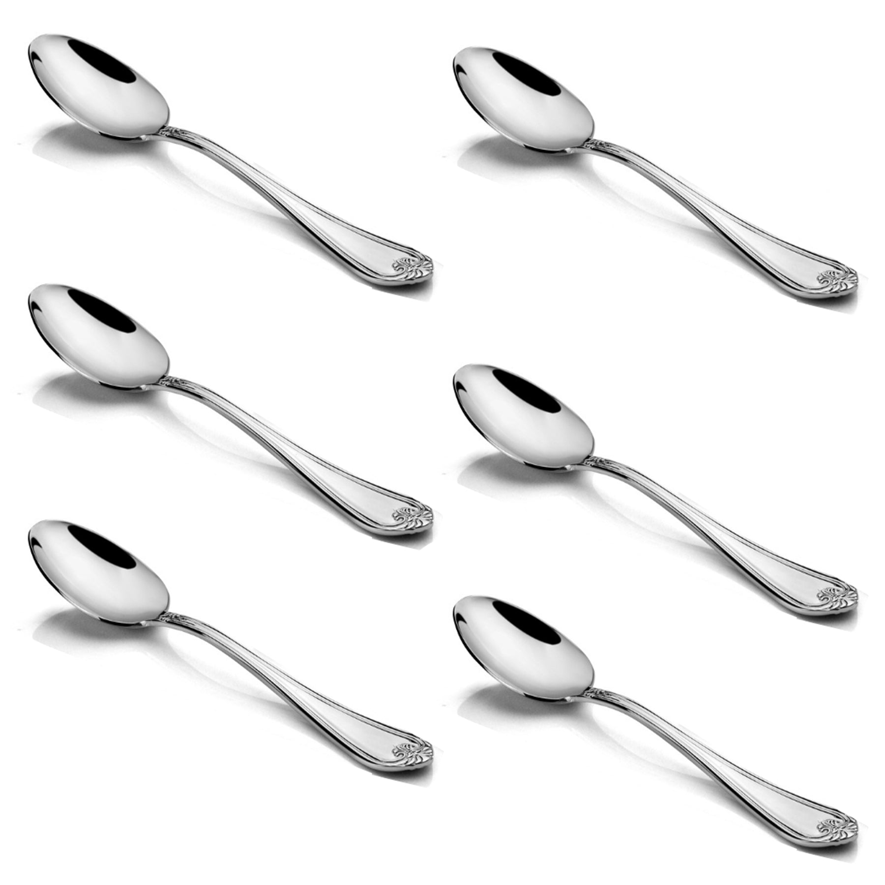 Dessert Spoon 6 PCS Set - Silver