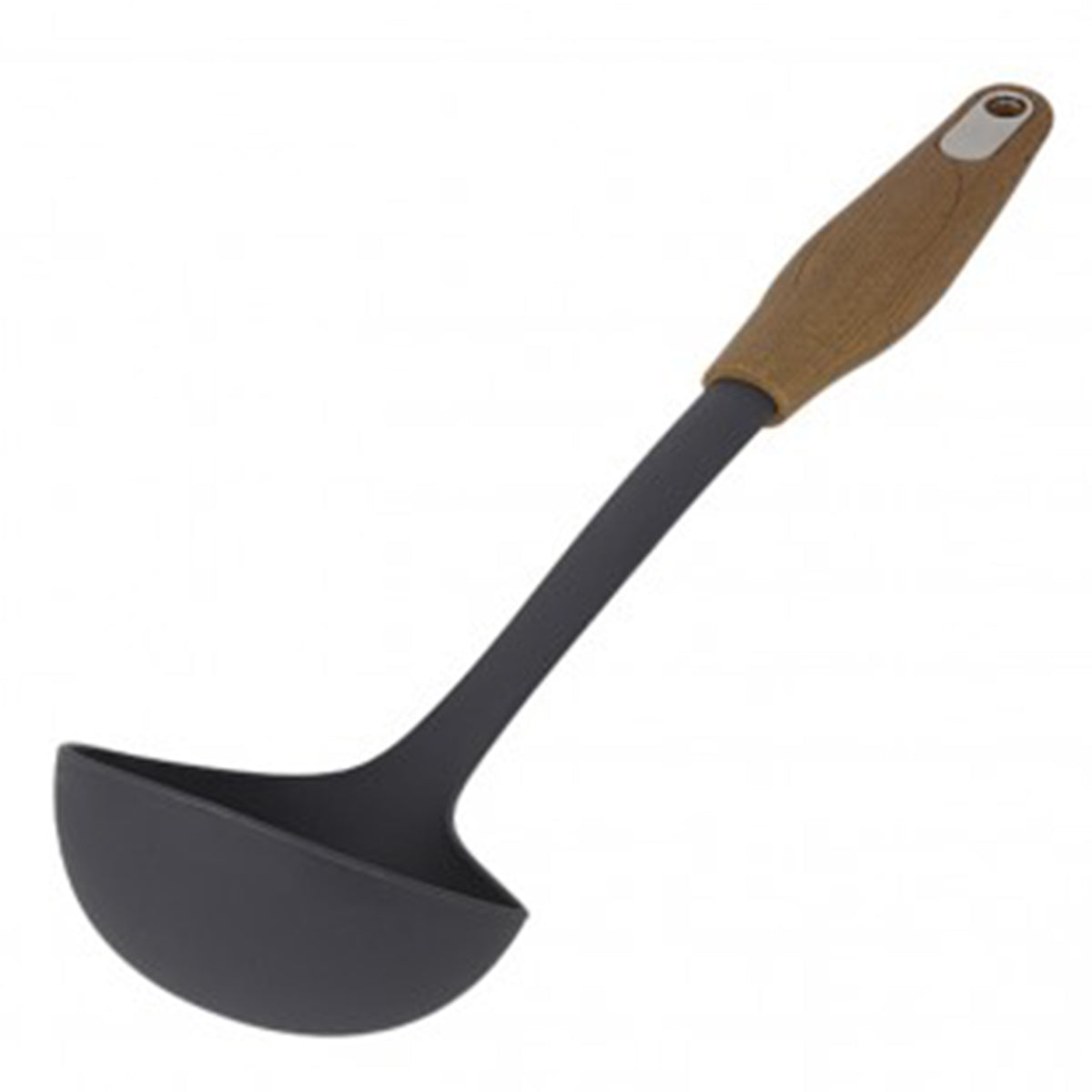 Wooden Soup Ladle - Brown & Grey