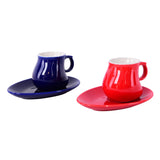 Coffee Set- Red & Navy