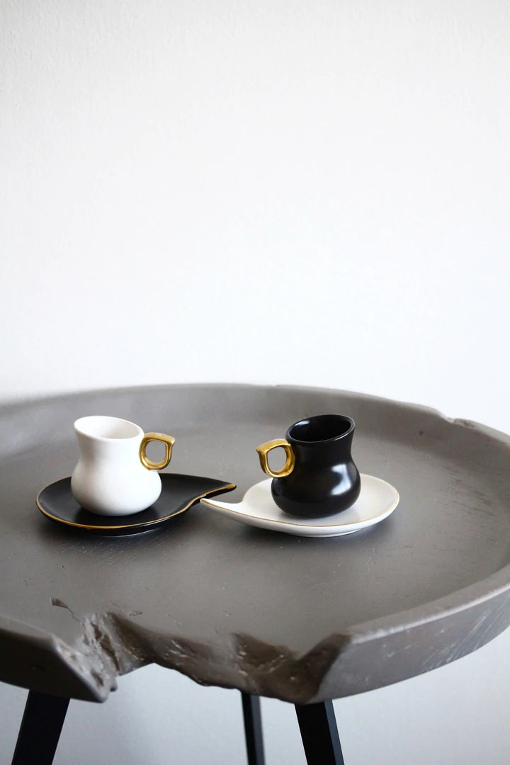 Coffee Set - White & Black