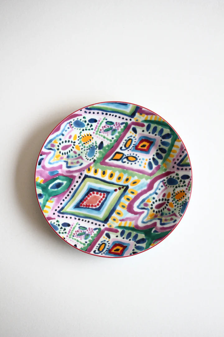 Round Cake Dish 4 pcs - Multi Color