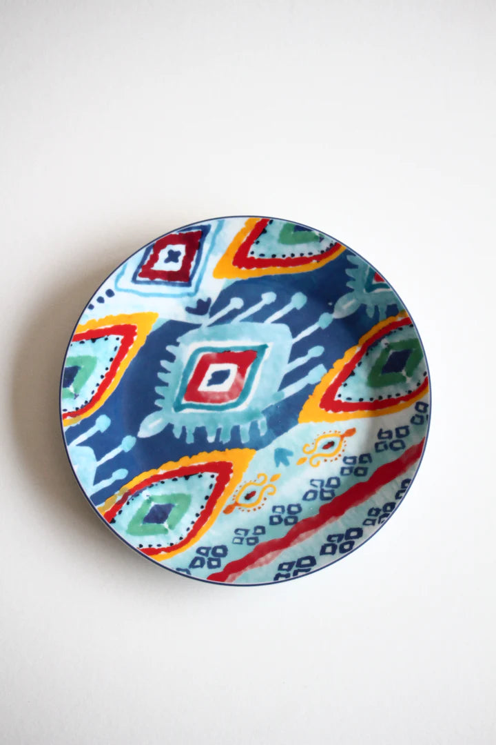 Round Cake Dish 4 pcs - Multi Color