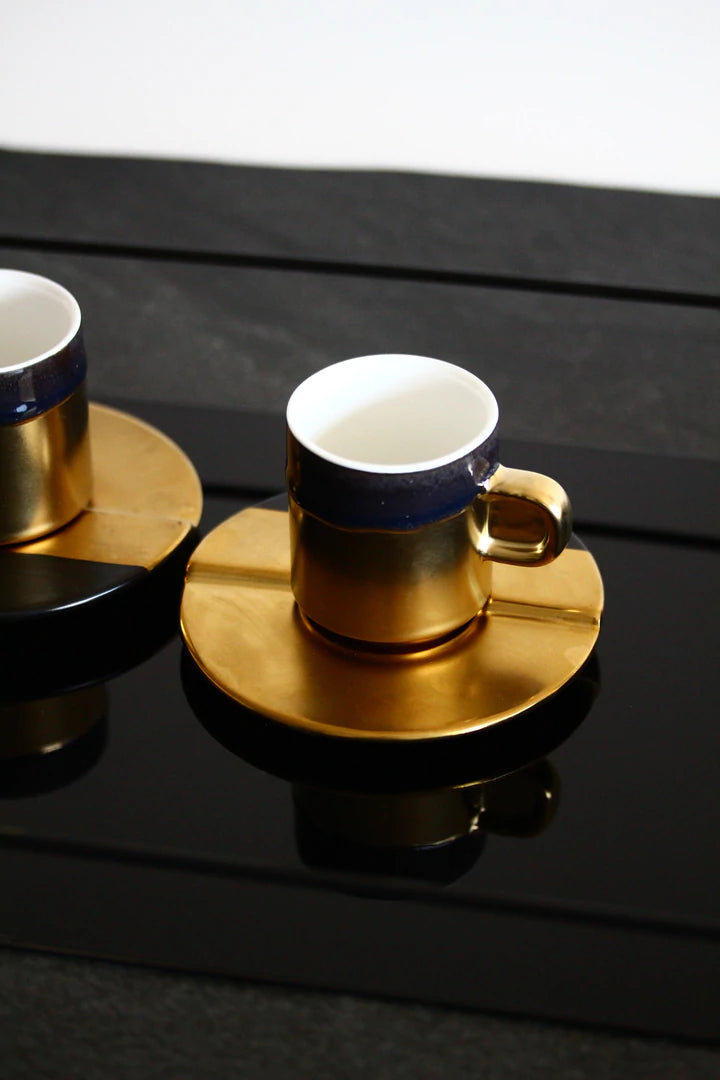 Coffee Set 2 pcs - Gold