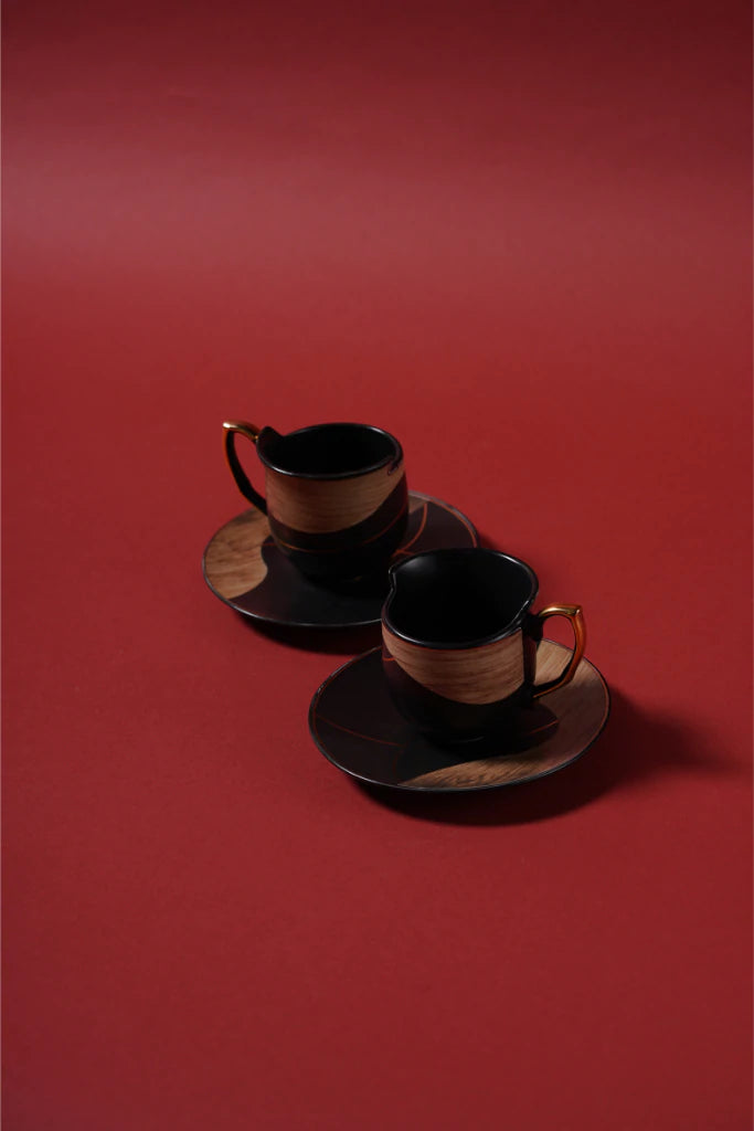 Coffee Set- Brown & Black