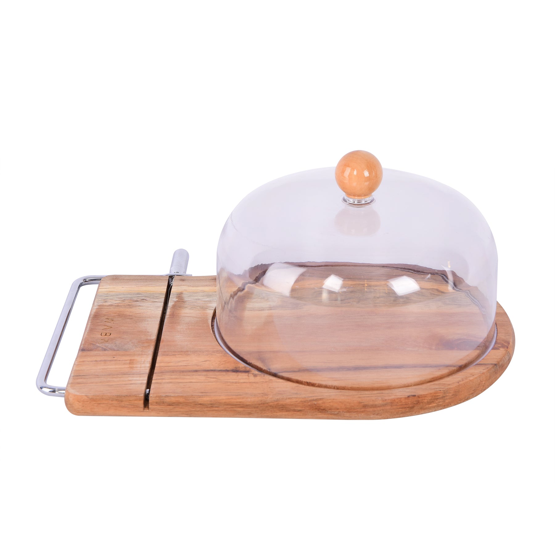 Wood cheese serving set