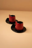 Coffee Set - Black & Red