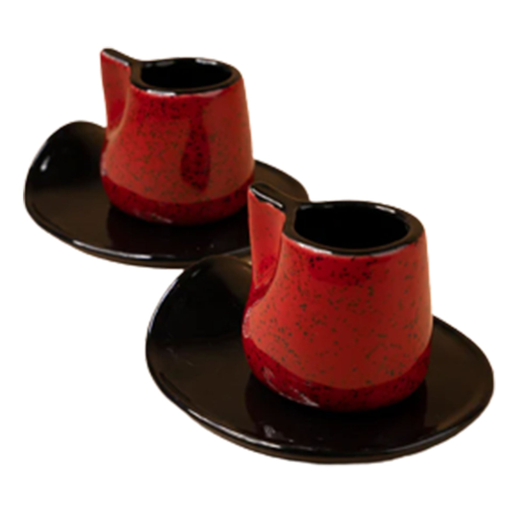 Coffee Set - Black & Red