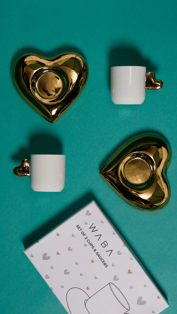 Coffee Set - White & Gold