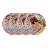 Round Cake Dish 4 pcs - Multi Color