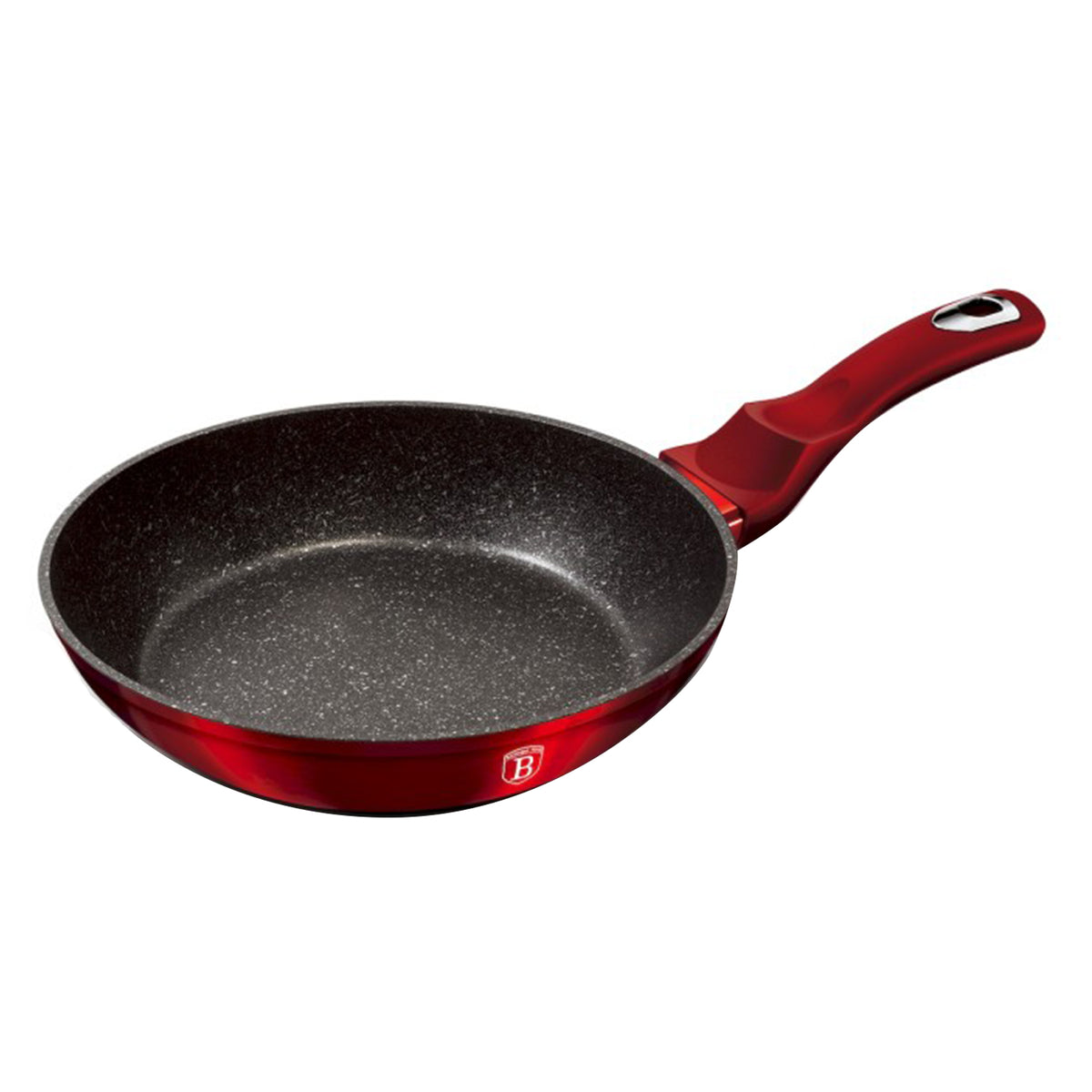 Frypan With Handle - Burgundy Color