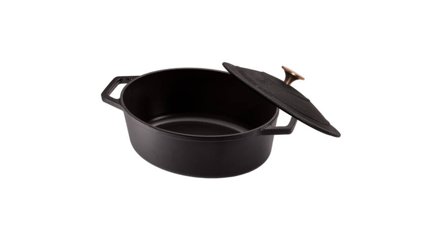 CAST IRON OVAL ROASTER