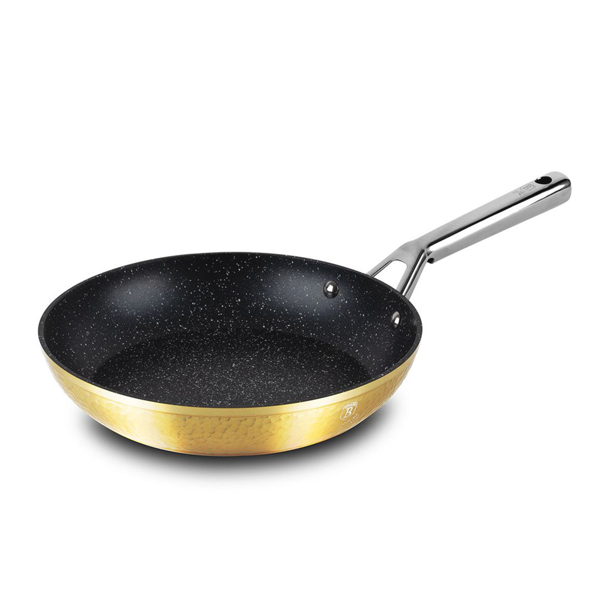 Hammered frypan with handle - Gold 30 cm