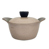 8pcs Granite Cookware Collection Pots Set - beige