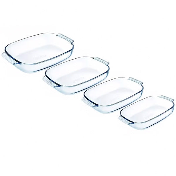 Pyrex Rectangular Roaster Set Of 4 PCS