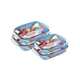 Pyrex Rectangular Roaster Set Of 4 PCS