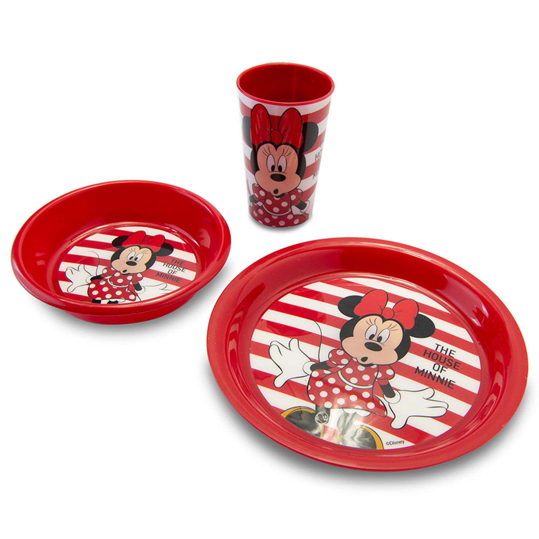 Minnie mouse 3pcs breakfast set, Red