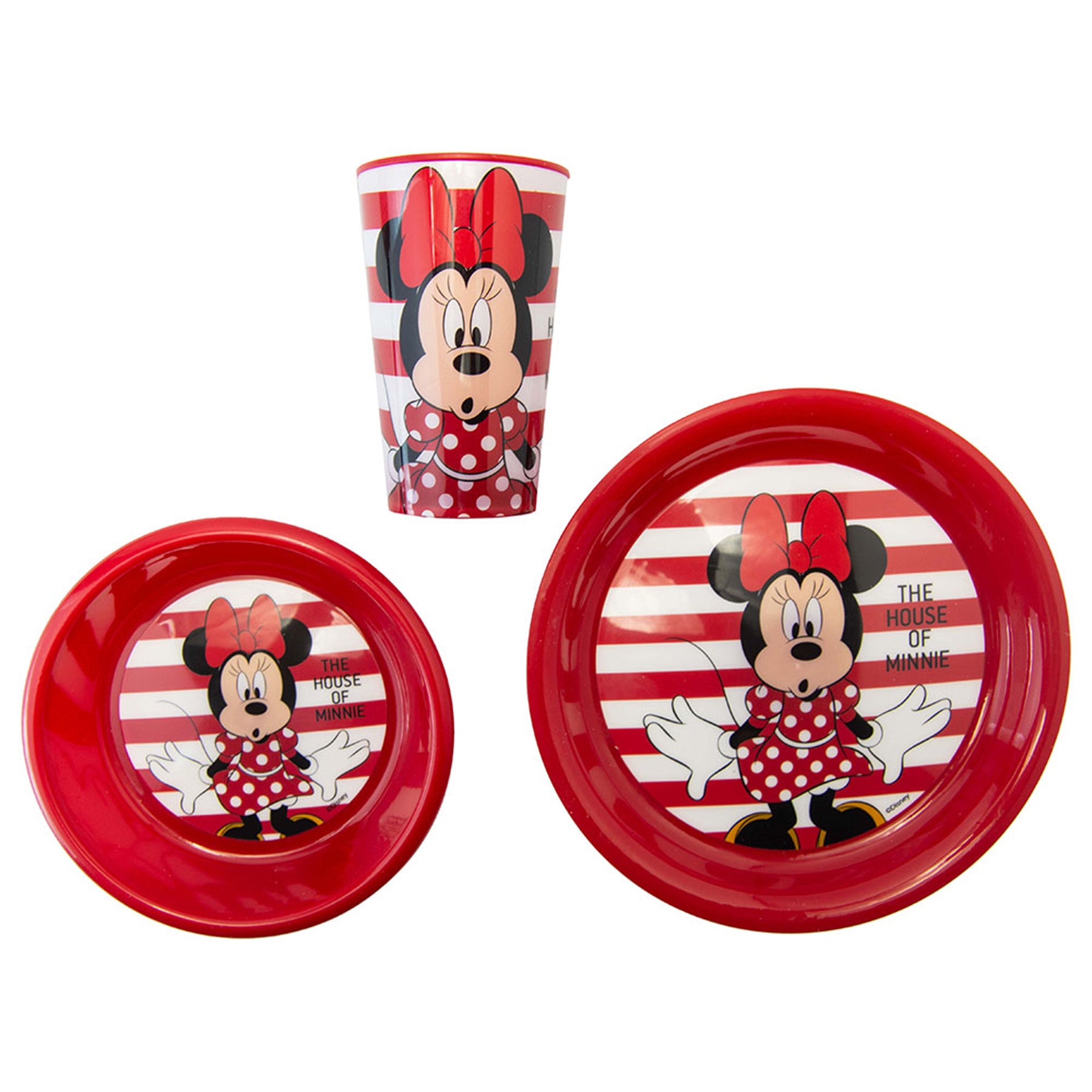 Minnie mouse 3pcs breakfast set, Red