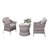 3pc outdoor furniture set - Grey