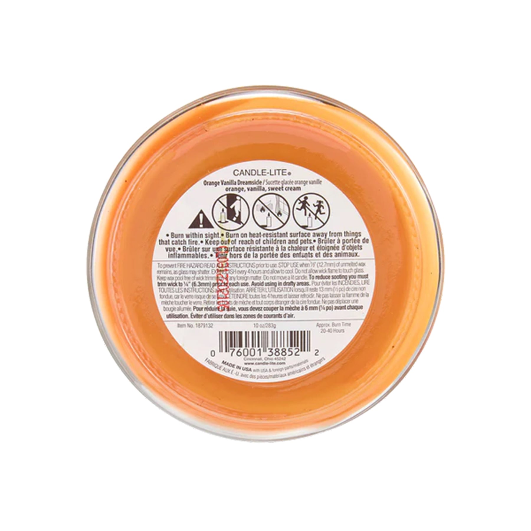 Candle with Fragrance - Orange & Vanilla