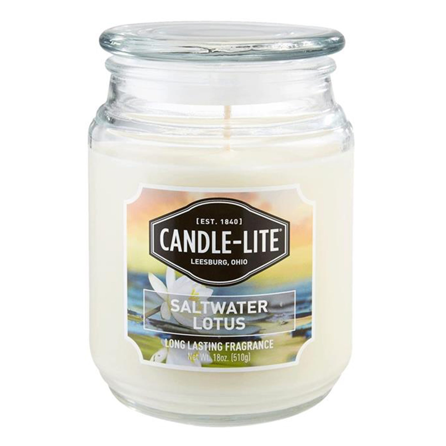 Candle with Fragrance - Saltwater lotus