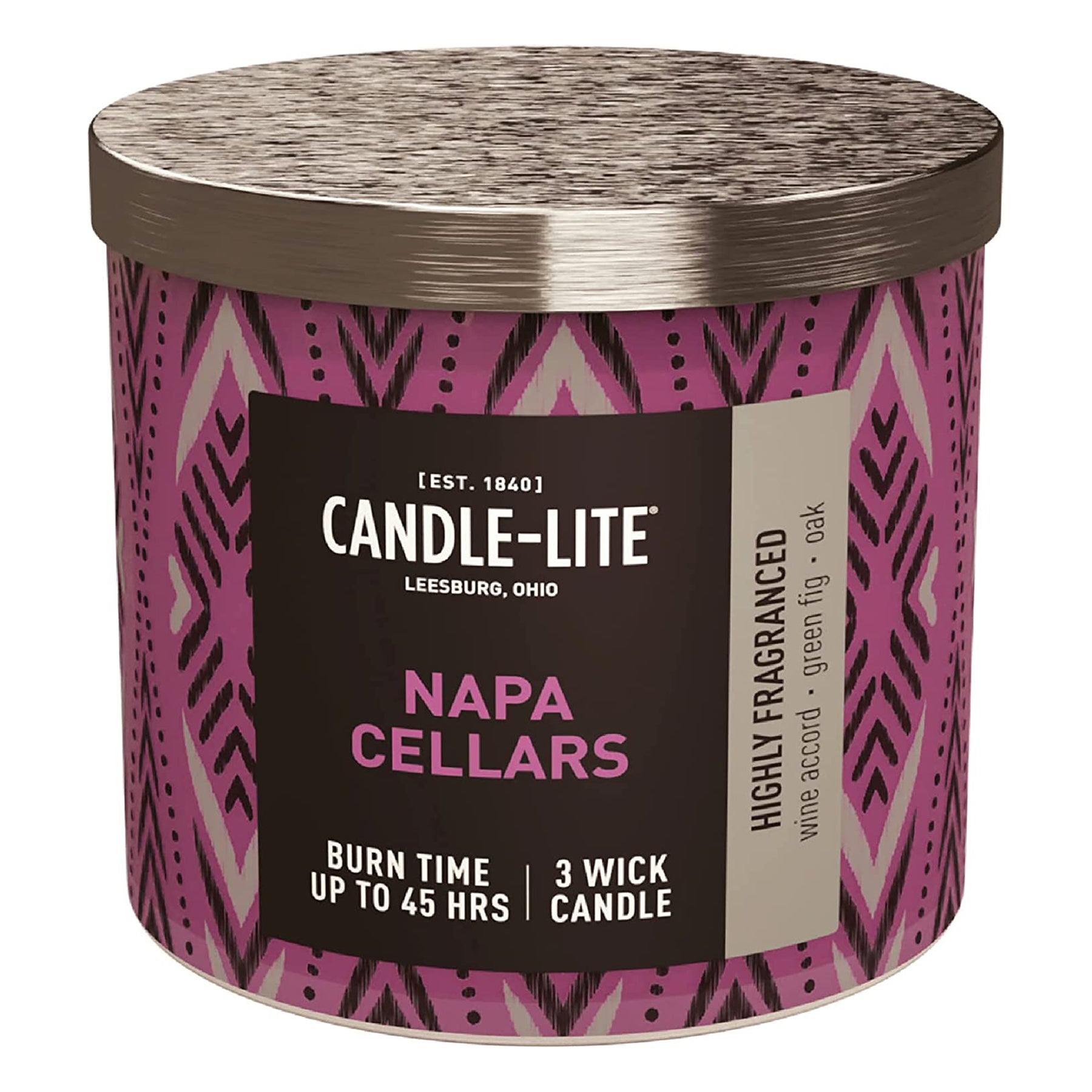 Candle-Lite 3 Wick Scented Candle - Napa Cellars