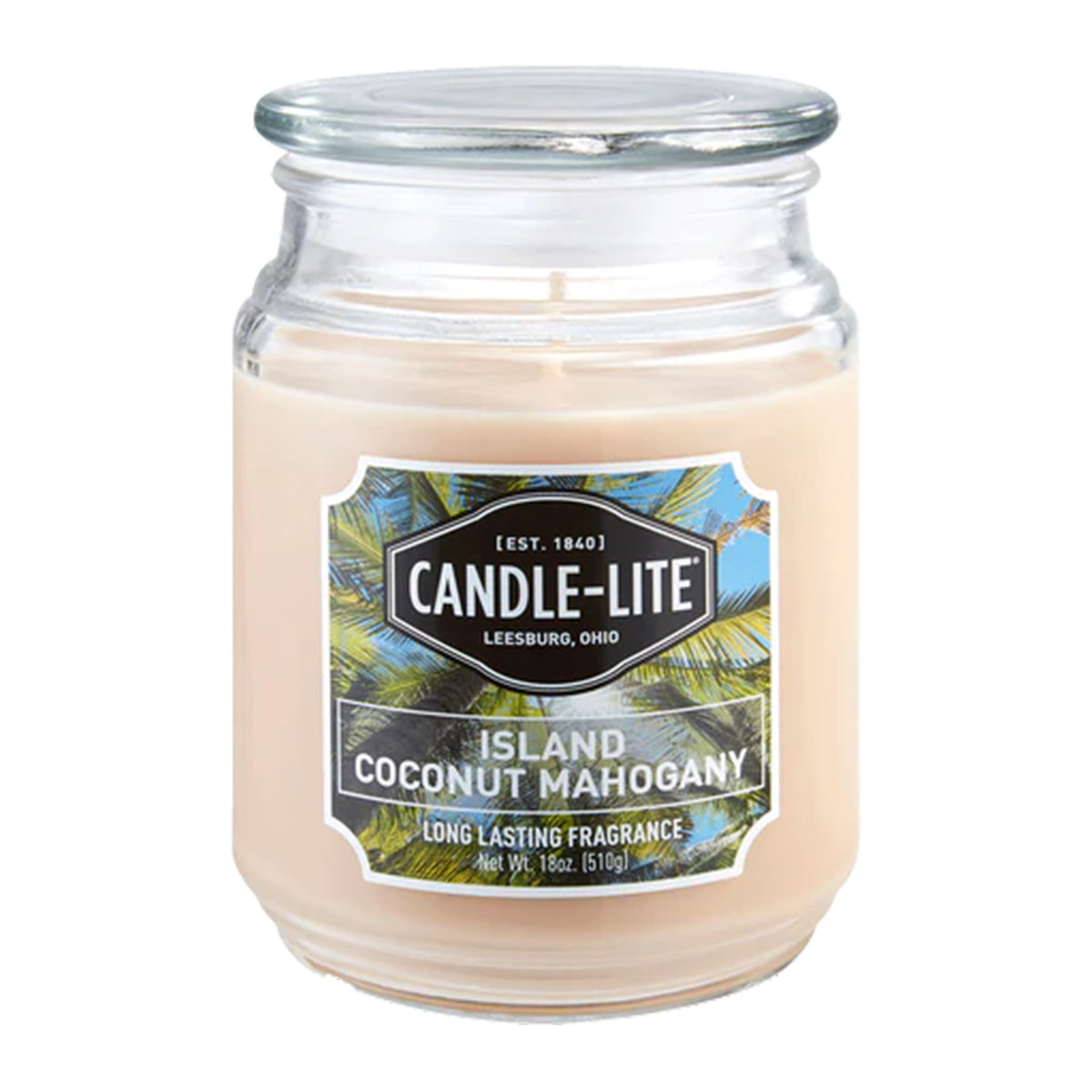 Candle with Fragrance - Island Coconut Mahogany