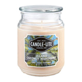 Candle with Fragrance - Island Coconut Mahogany