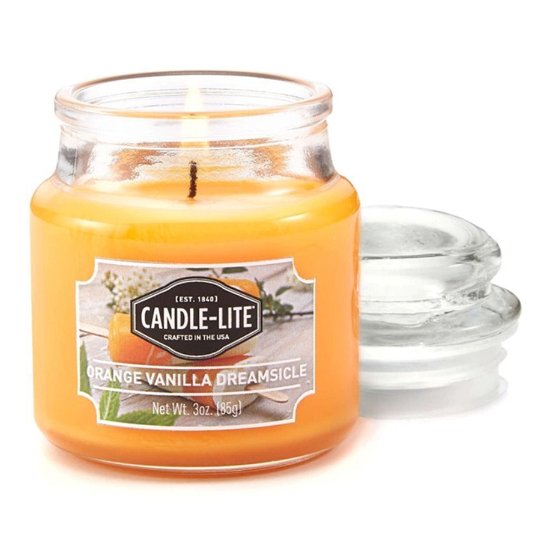 Candle with Fragrance - Orange & Vanilla