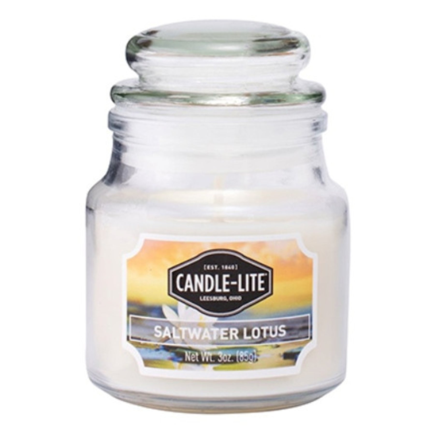 Candle with Fragrance - Saltwater Lotus