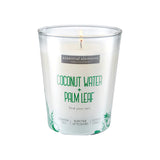 Coconut water + Palm leaf Candle - White