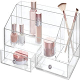 Divided Organizer With Drawers - Clear