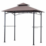 Grill Gazebo With LED Lights - Brown