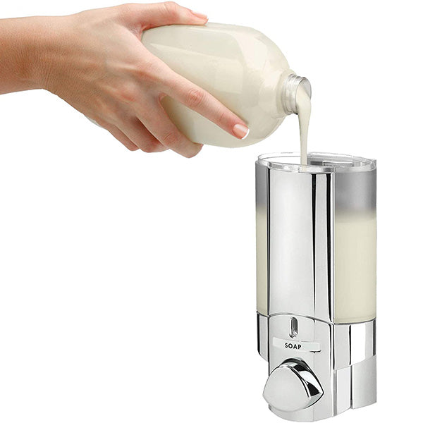 Shower Soap Dispenser, Silver