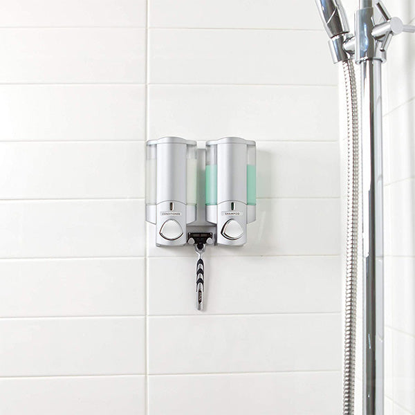 Shower Dispenser 2 in 1 Silver