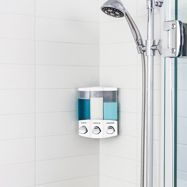 TRIO Soap and Shower Dispenser - White