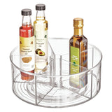 Divided Rotating storage tray- Clear