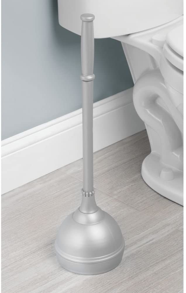 Toilet Bowl Brush and Plunger Holder for Bathroom Storage