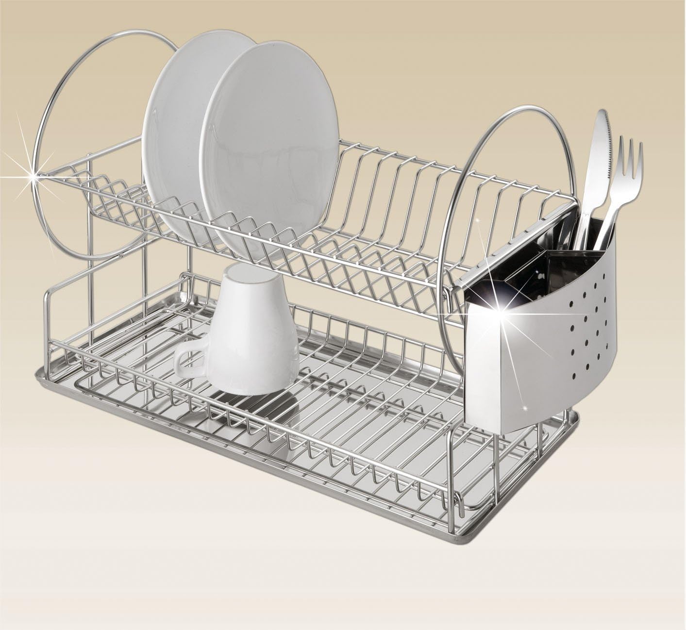 Dish Plate Holder - Silver