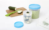 Food Container with lid - blue