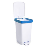 Pedal Bin - White & Blue