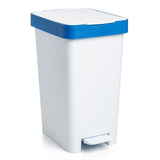 Pedal Bin - White & Blue