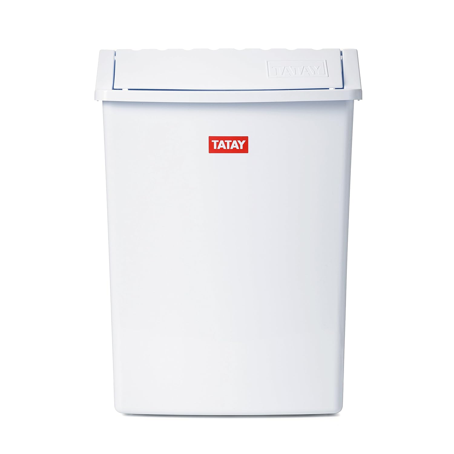 Dustbin with swing lid, White