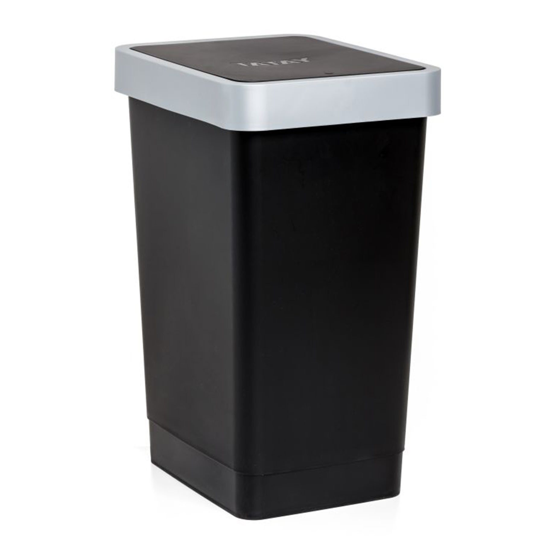 Dustbin with swing lid, Black