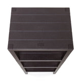 RECTANGULAR RACK LOMBOK 4 LEVELS BROWN